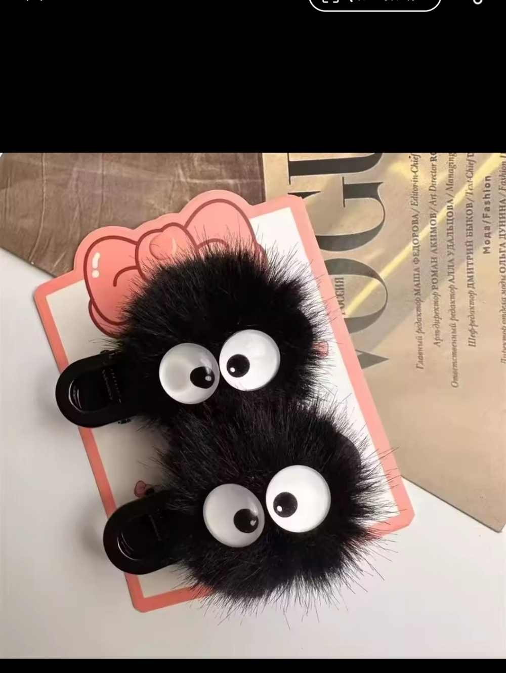 2 Soot Sprite Hair Clips